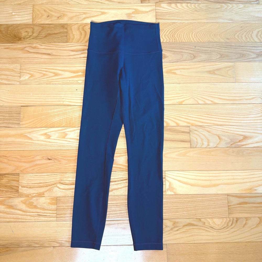 Lululemon Wunder Train High-Rise Tight 25" Blue Women's Size 4 Leggings Everlux